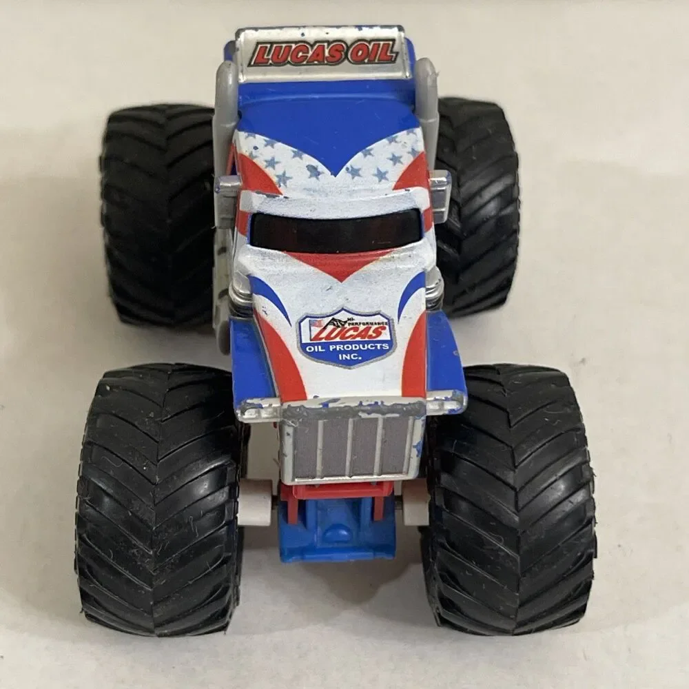Monster Jam Lucas Stabilizer Red White Hubs Loose Truck 1/64 Diecast